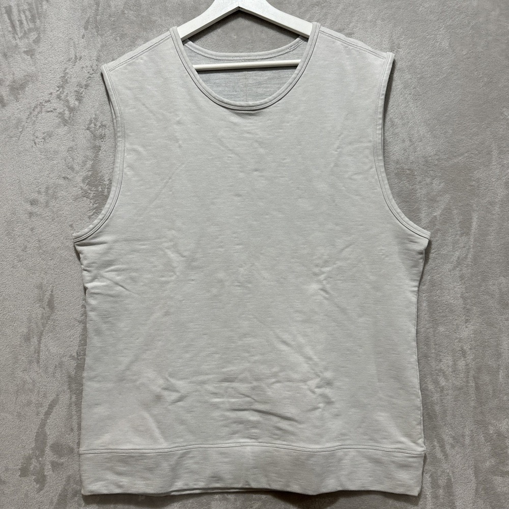 Lululemon Women's Sleeveless All Yours Organic Cotton Tank Light Gray Size L?
